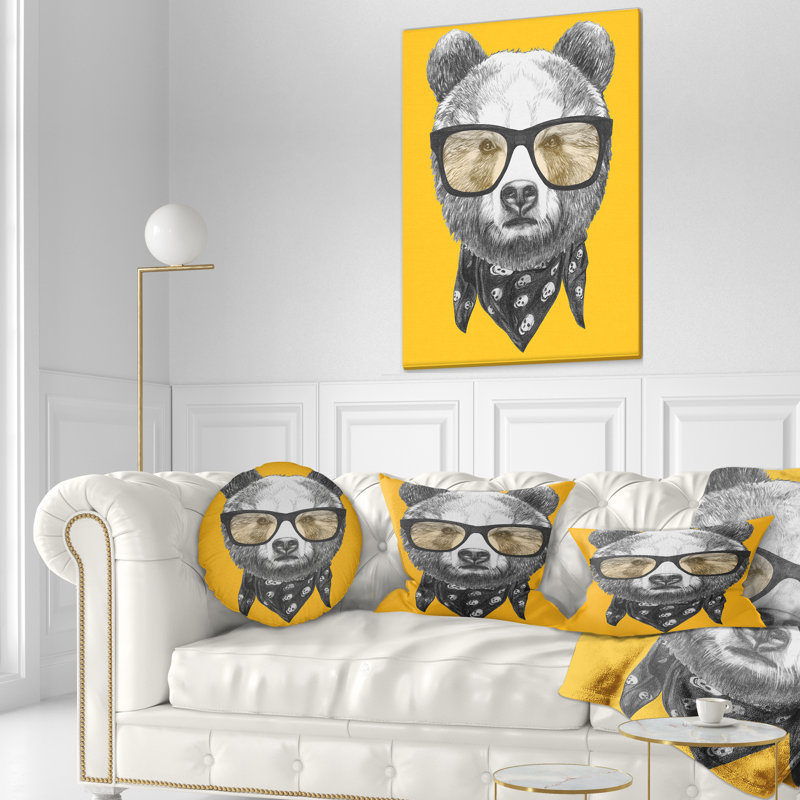 Coussin de support à verres drôles