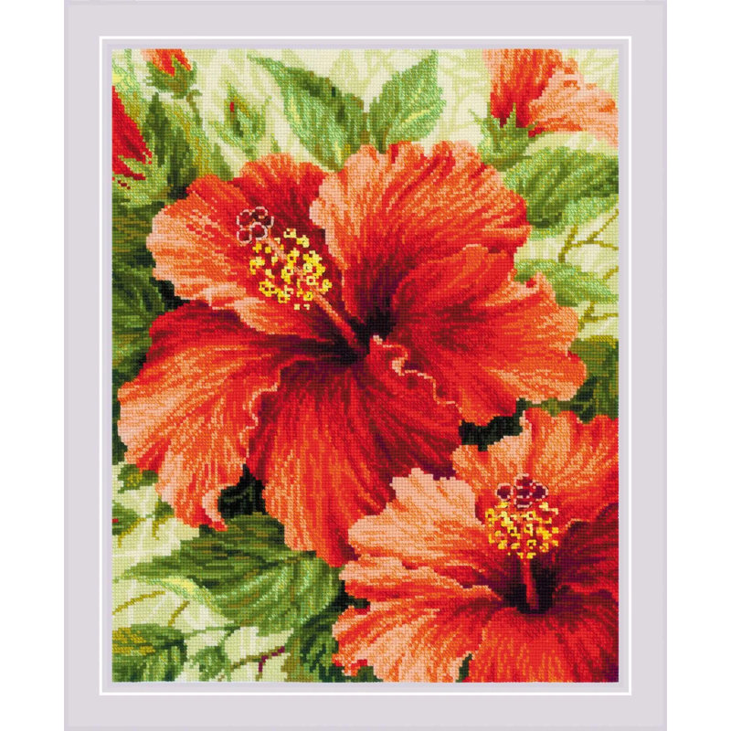 Riolis Counted Cross Stitch Kit Hibiscus R1967
