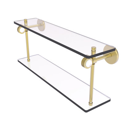 Margolis 2 Piece Glass Tiered Shelf