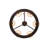 Tedford 6 - Light Fabric Dimmable Wagon Wheel Chandelier