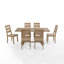 Table de salle à manger à tréteaux avec chaises en bois massif Heymann-1107563550-1201159106