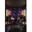 Papier peint floral mauve vibrant