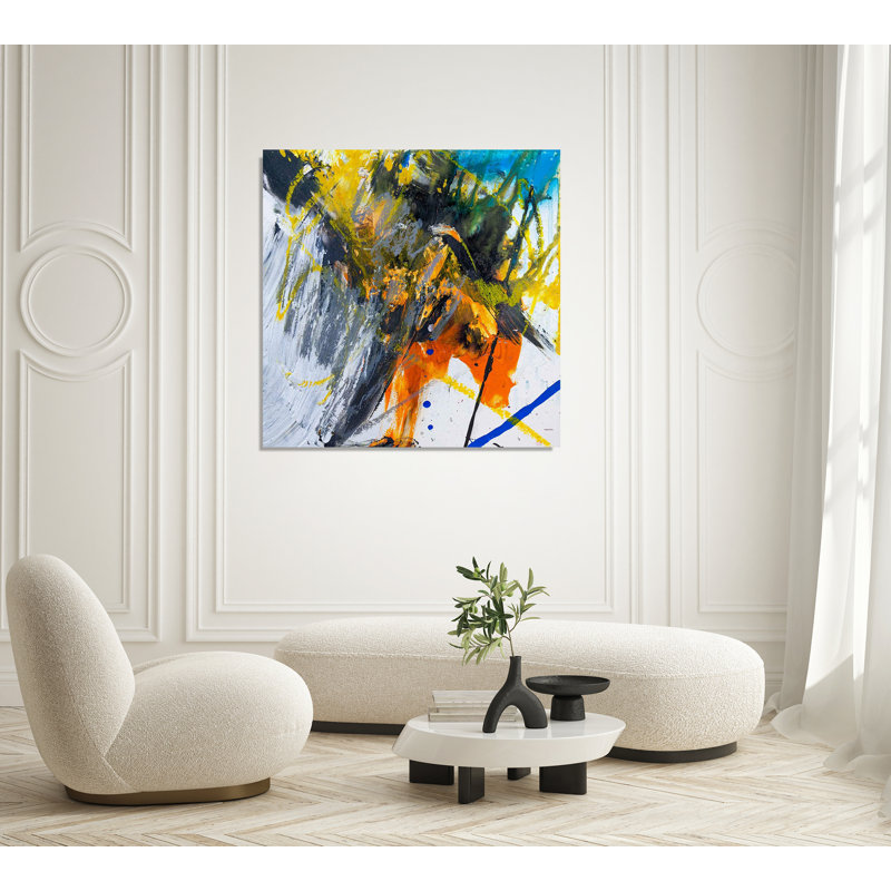 Jasper - Artist Enhanced Canvas Print, 36" H x 36" W x 1.5" D, Wrapped Canvas