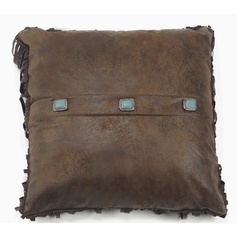 18x18 3-Turquoise Conchos pillow