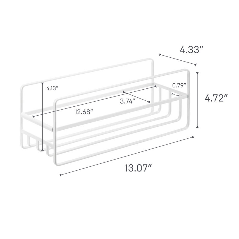 Glass and Mug Helper Shelf, White
