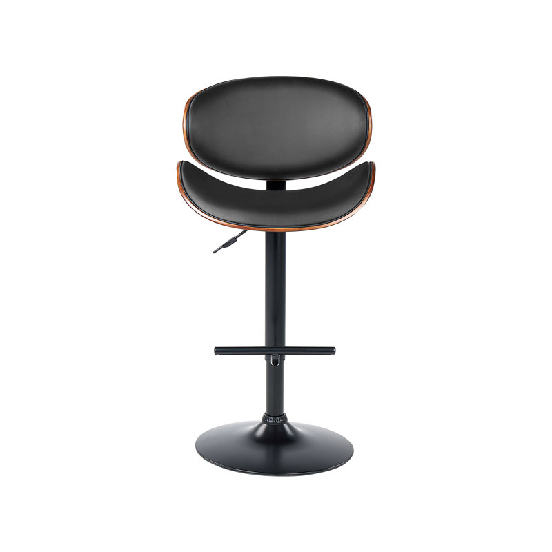 Machiasport Swivel Upholstered Adjustable Height Counter Stool with Metal Frame