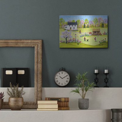 August Grove® 'In the Garden' by Sharon Mark, Metal Wall Art
