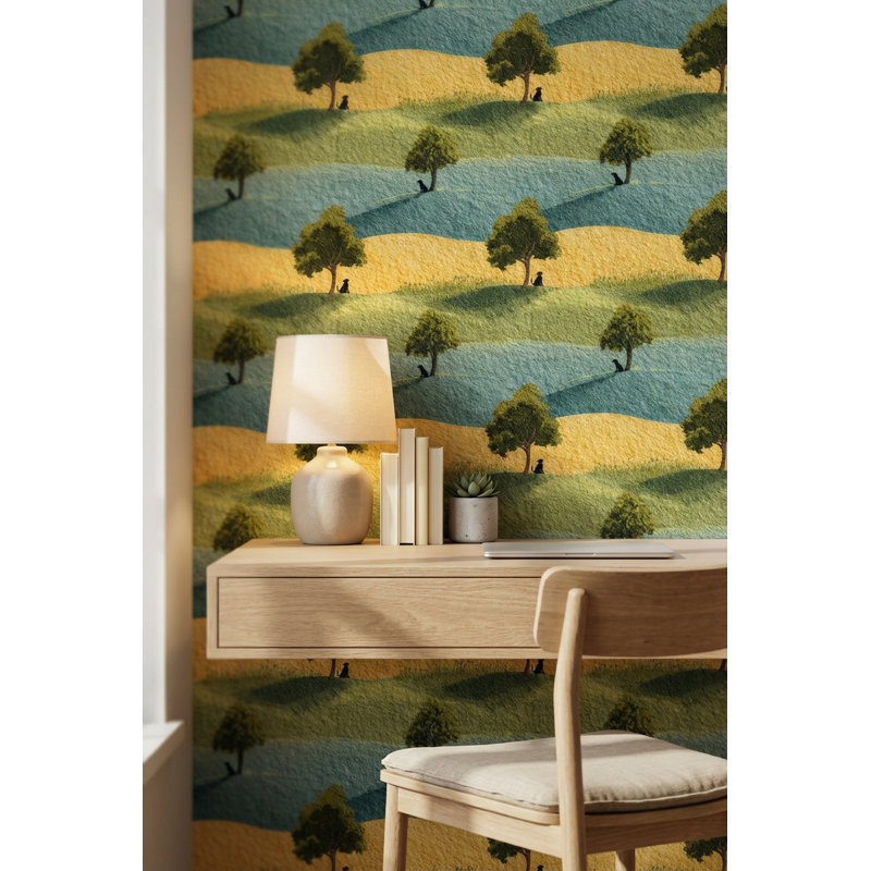 Papier peint paysage naturel Shades of Green