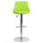 Hilia Vinyl Bucket Seat Adjustable Height Barstool with Diamond Pattern Back-1302222140