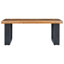 Somer Coffee Table Accent Table Solid Wood Teak and Lava Stone/Polyresin