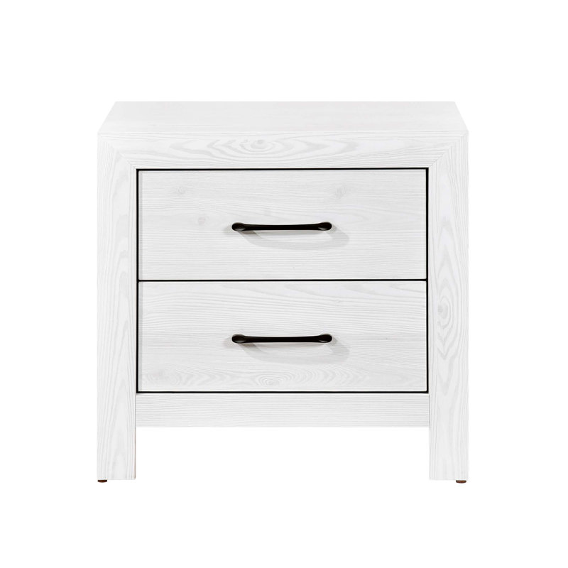 Table de chevet moderne 1pc avec quincaillerie 2X tiroirs