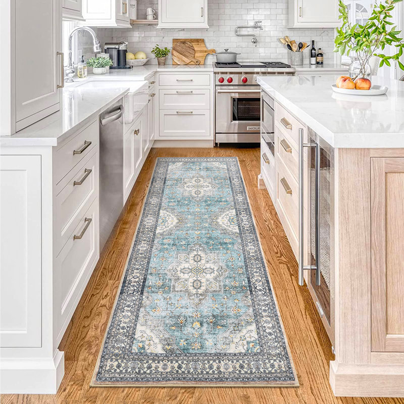 Washable Oriental Indoor Rug, Runner 2' x 6'