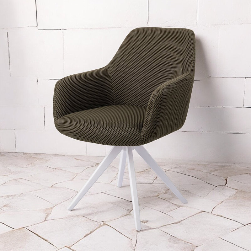 Chorlette Hiroo Foggy Fusion Dining Chair, White, Grey/Brown/Blue