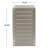 CORAL ALU C-SHAPED TABLE-2081319347