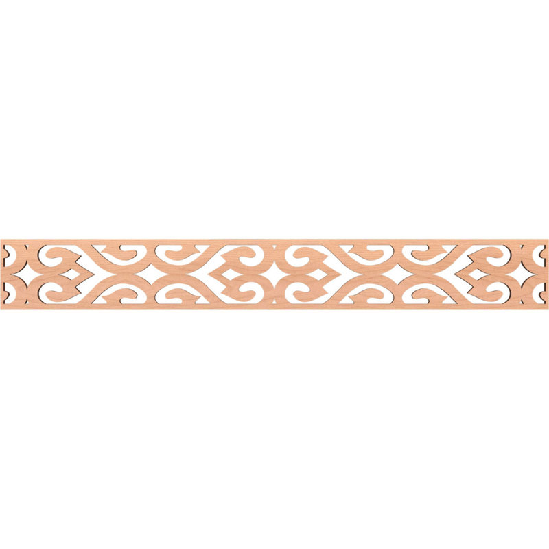 Keene Fretwork Moulding, Alder, 6" H x 46.5" W x 0.375" D
