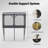 43.3" Solid Spruce Catio with Weatherproof Roof & 360° View, Window-Mounted for Indoor Cats-283136558