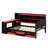 Multi-Functional Gaming Daybed with Desk,  3 Storage Drawers, Built-in Charging Station and Headboard-1940714334-1940714332