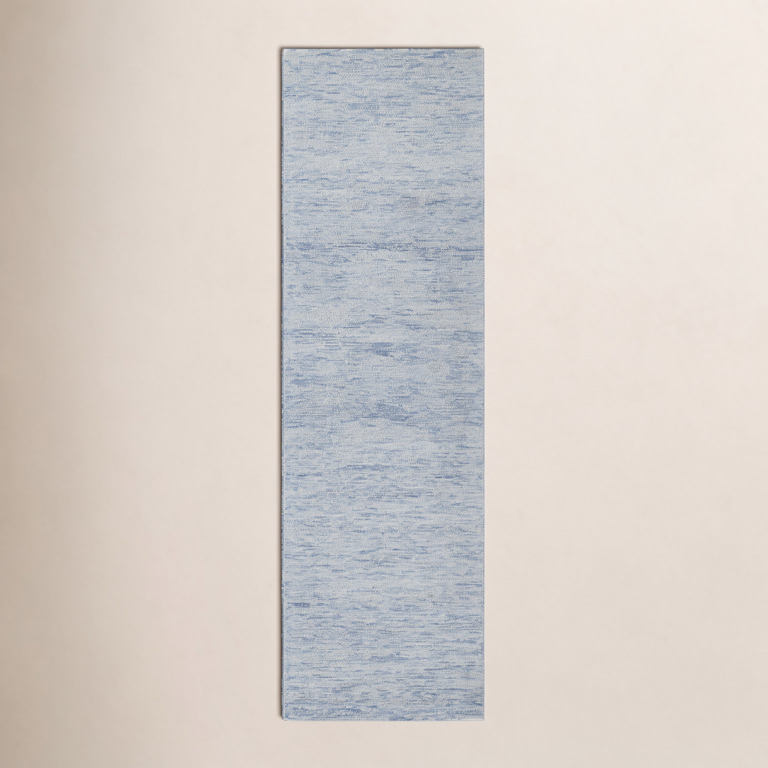 Criston Light Blue Sand Hand-Tufted Wool Rug, Runner 2'3" x 8'