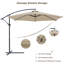 Parasol en porte-à-faux 10 pi Arabella-73844135