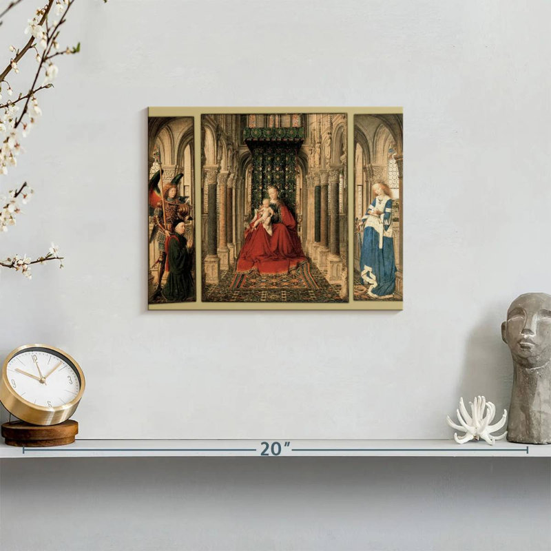 Triptyque de Dresde, H 8 po x l 10 po