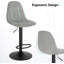 Marcien Swivel Upholstered Adjustable Height Counter Stool with Metal Frame-1315231615