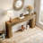 Rustic Extra Long Console Table for Entryway, Hallway, or Behind Sofa