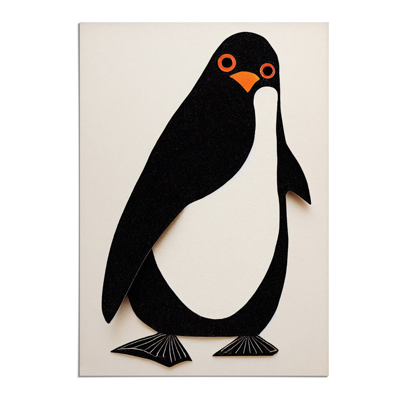 Paper Penguin No.1 - Wall Art, Paper, 59.4cm H x 42cm W