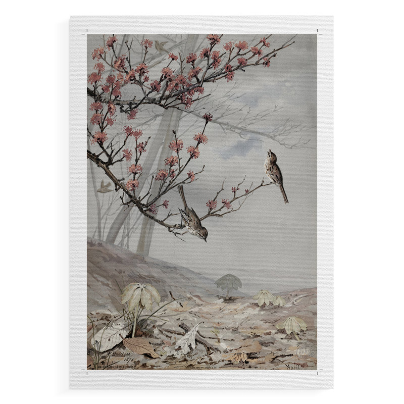 Paysage rétro Cxxxxi - reproduction de toile seulement - non encadrée, H 60 po x l 40 po