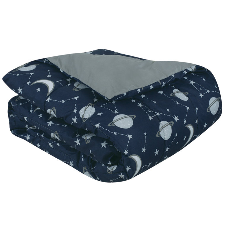 Ensemble d’confort réversible Lester, Édredon double + 2 taies décoratives + 1 coussin