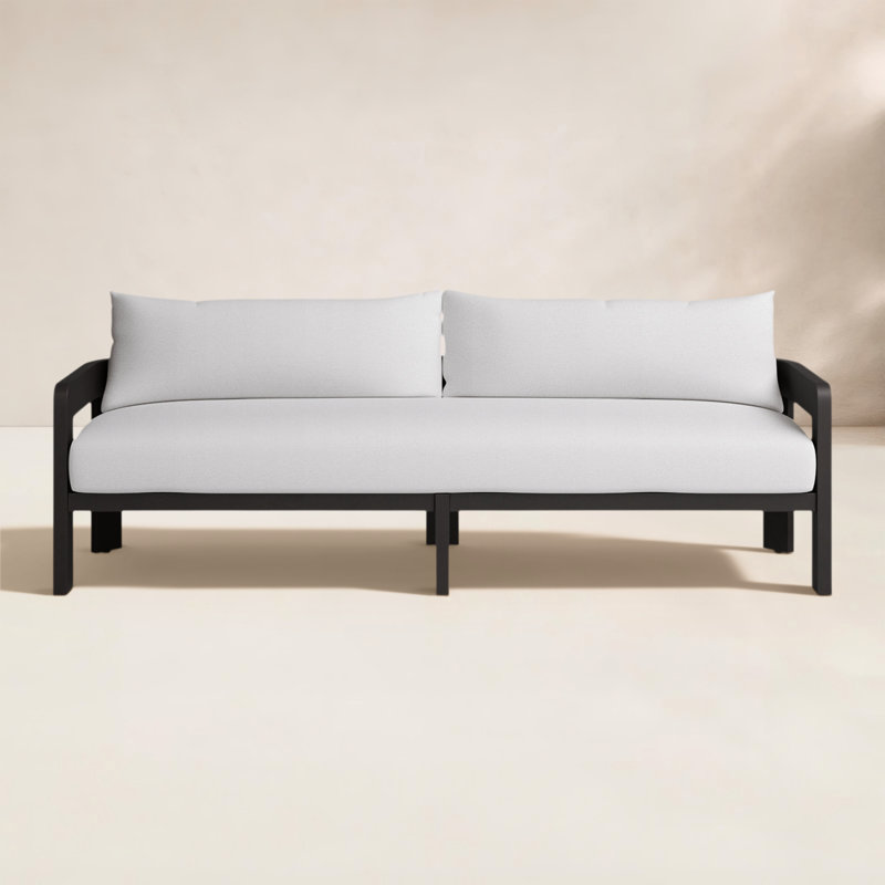 Jackson Outdoor Metal Sofa-96"-Alessi Linen, Alessi