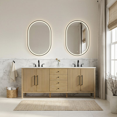 Meuble-lavabo double 84 po