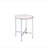 Brecon White Oak & Chrome Finish End Table