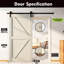 Porte en bois de pin massif 5-en-1 de conception unique non assemblée seulement-91077907-91077923