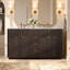 Ensemble de meuble-lavabo autoportant 60 po avec tiroirs et portes 60 po, brun-2023344221
