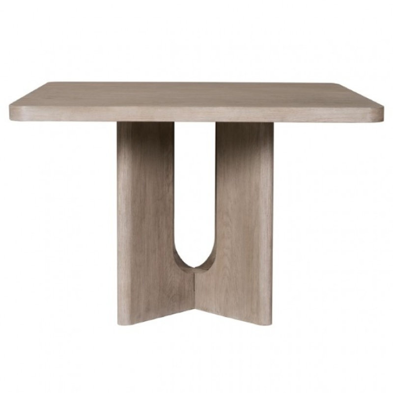 Table de salle à manger Zoko, Chêne blanc délavé