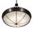 8 - Light Black/Beige Bowl Pendant