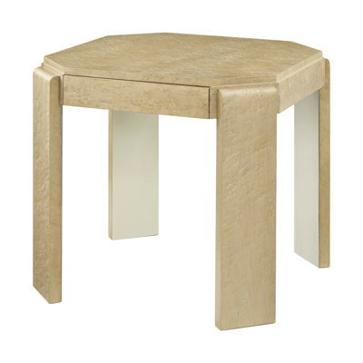 Origins Solid Wood Top End Table with Storage