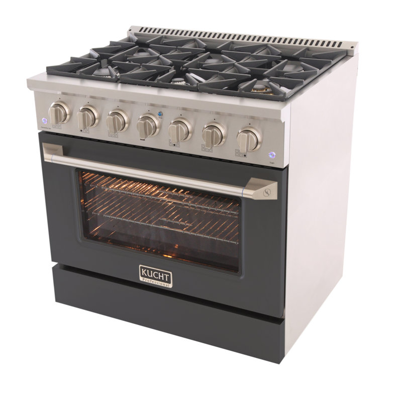 36" 5.2 Cu. Ft. Freestanding Gas, Cement Gray, Liquid Propane