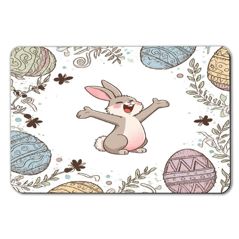 Tapis pour salle de bain Joyeuses Pâques, 16 po x 24 po