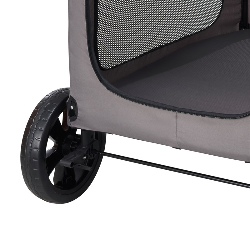 Poussette pour animaux de compagnie à 4 roues avec capacité de poids de 160 lb