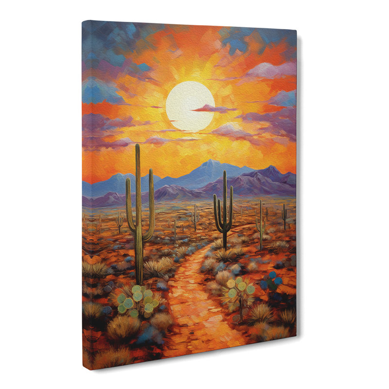 Desert Impressionism No.2 - Wrapped Canvas Print, 50cm H x 35cm W x 3cm D