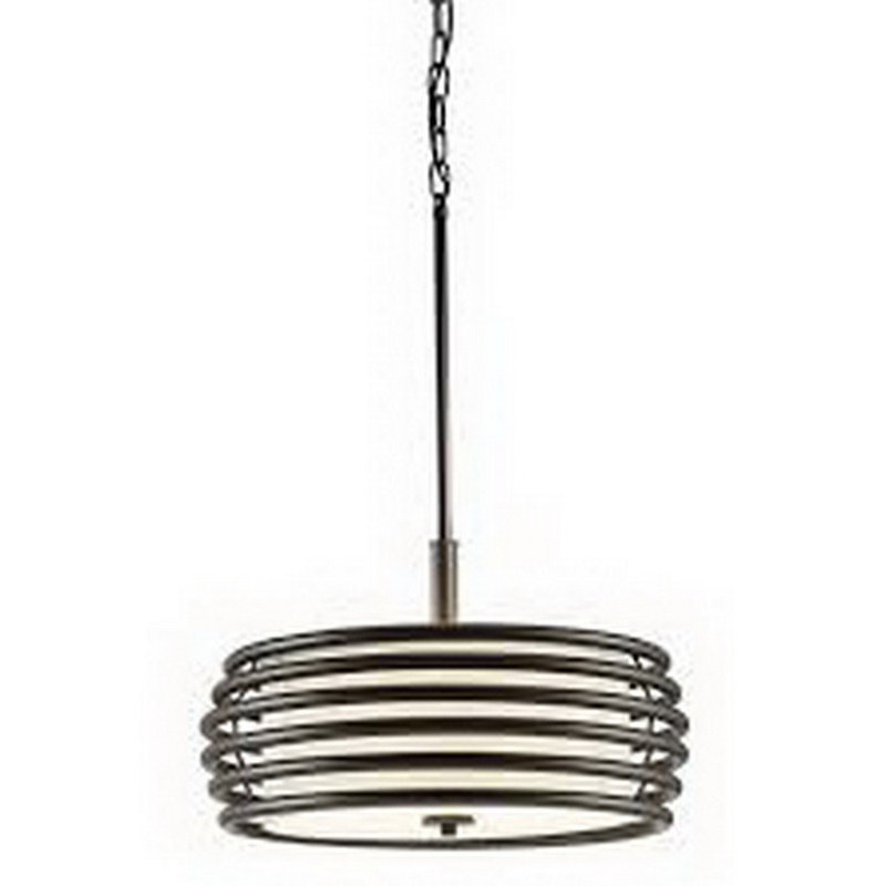 Luminaire suspendu tambour simple à 3 lumières Terrytown
