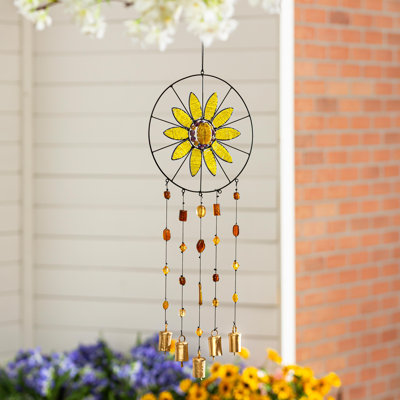 Sunflower Beaded Wind Chime
