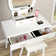Ami Vanity Set with Stool and Mirror