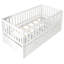 Lit convertible pour tout-petits en bois massif 3in1 Evolve avec tiroirs de rangement et garde-corps amovibles-130594144