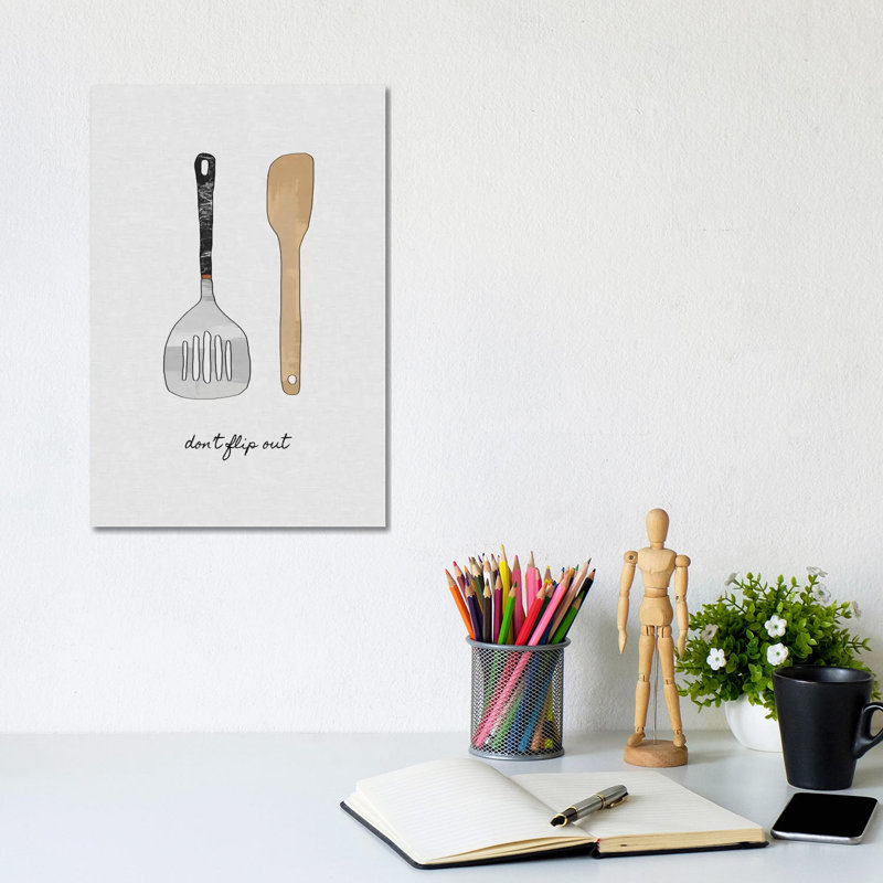 Don't Flip Out - Wrapped Canvas Print, 30.48cm H x 20.32cm W x 1.91cm D