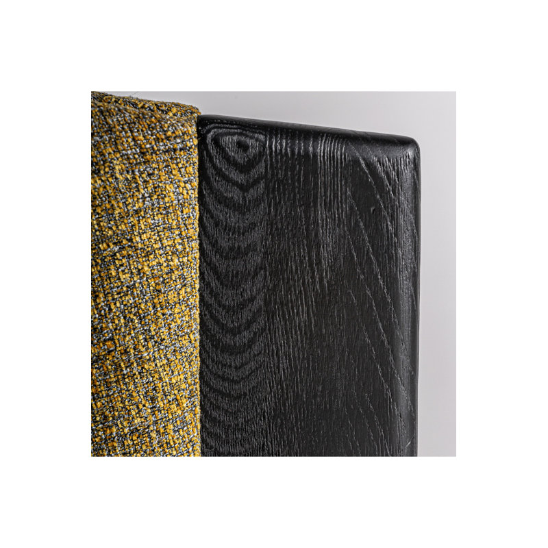 Nara Dining Chair, Yellow, Black