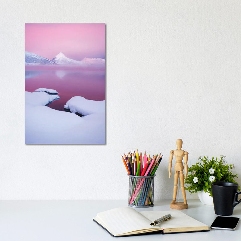 Pink Morning by Steffen Fossbakk - Wrapped Canvas Painting, 20.32 cm H x 30.48 cm W