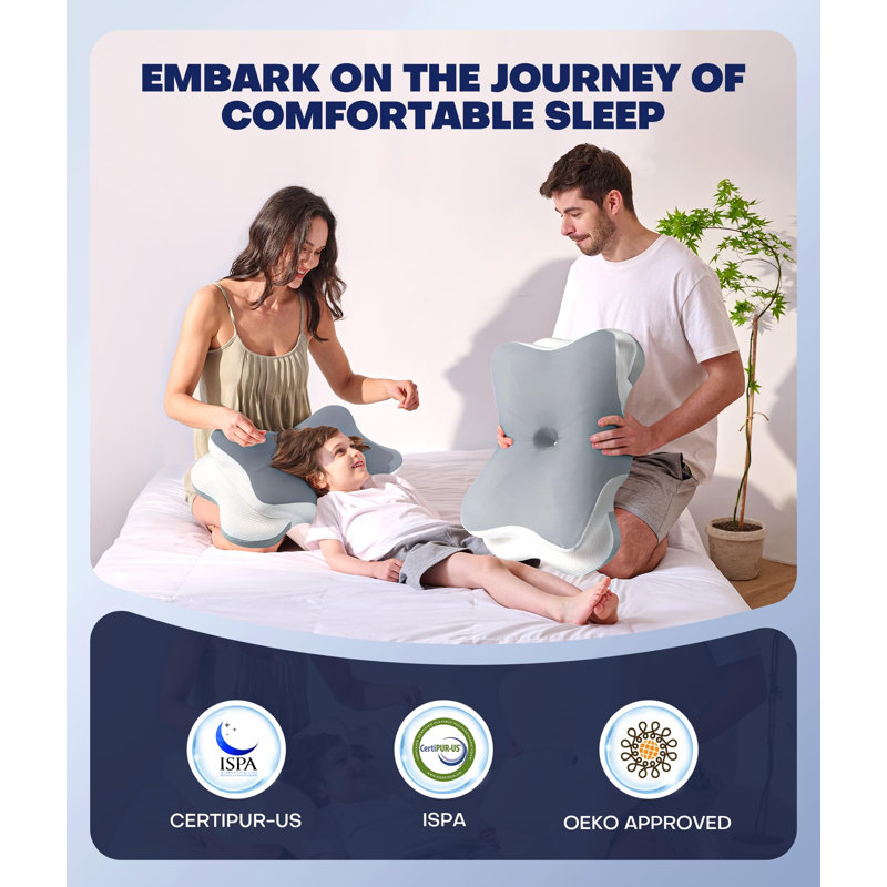 Ultra Pain Relief Cervical Pillow ,5X Support for Deep Sleep