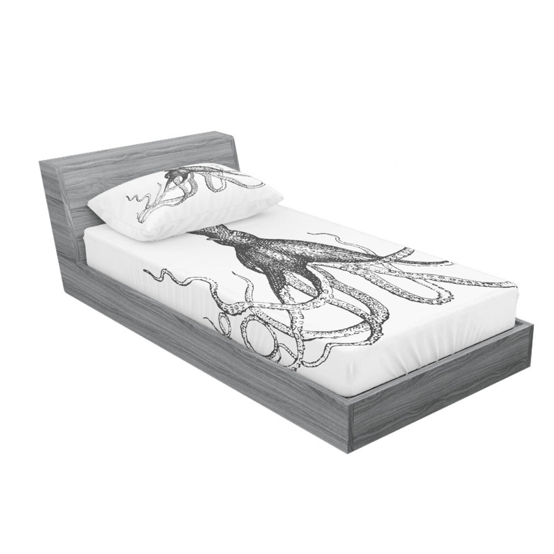 Microfiber Sheet Set, Twin XL Sheet Set with Fitted Sheet